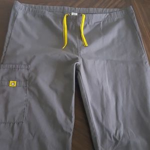 Grey Wink Scrub Pants,  Medium